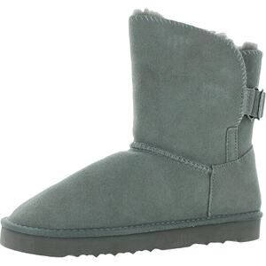 Style & Co. Womens Teenyy Suede Pull On Ankle Boots Gray 7 Medium (B,M)